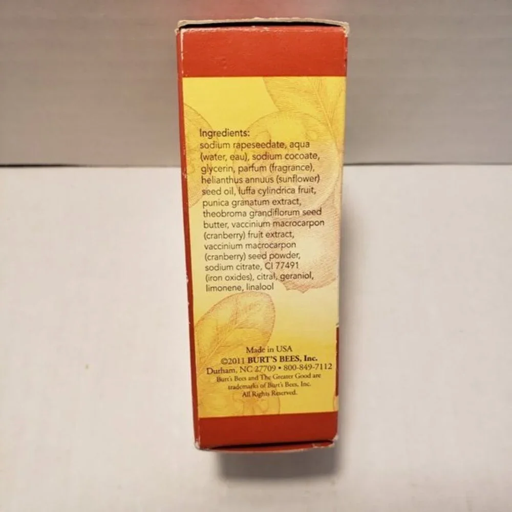 Burt's Bees Cranberry & Pomegranate Body Bar 5 Oz